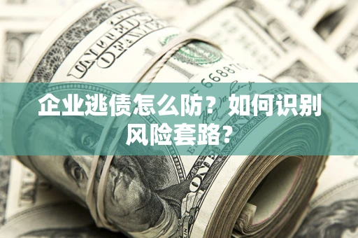 武汉企业逃债怎么防?如何识别风险套路? 武汉企业逃债怎么防?如何识别风险套路?